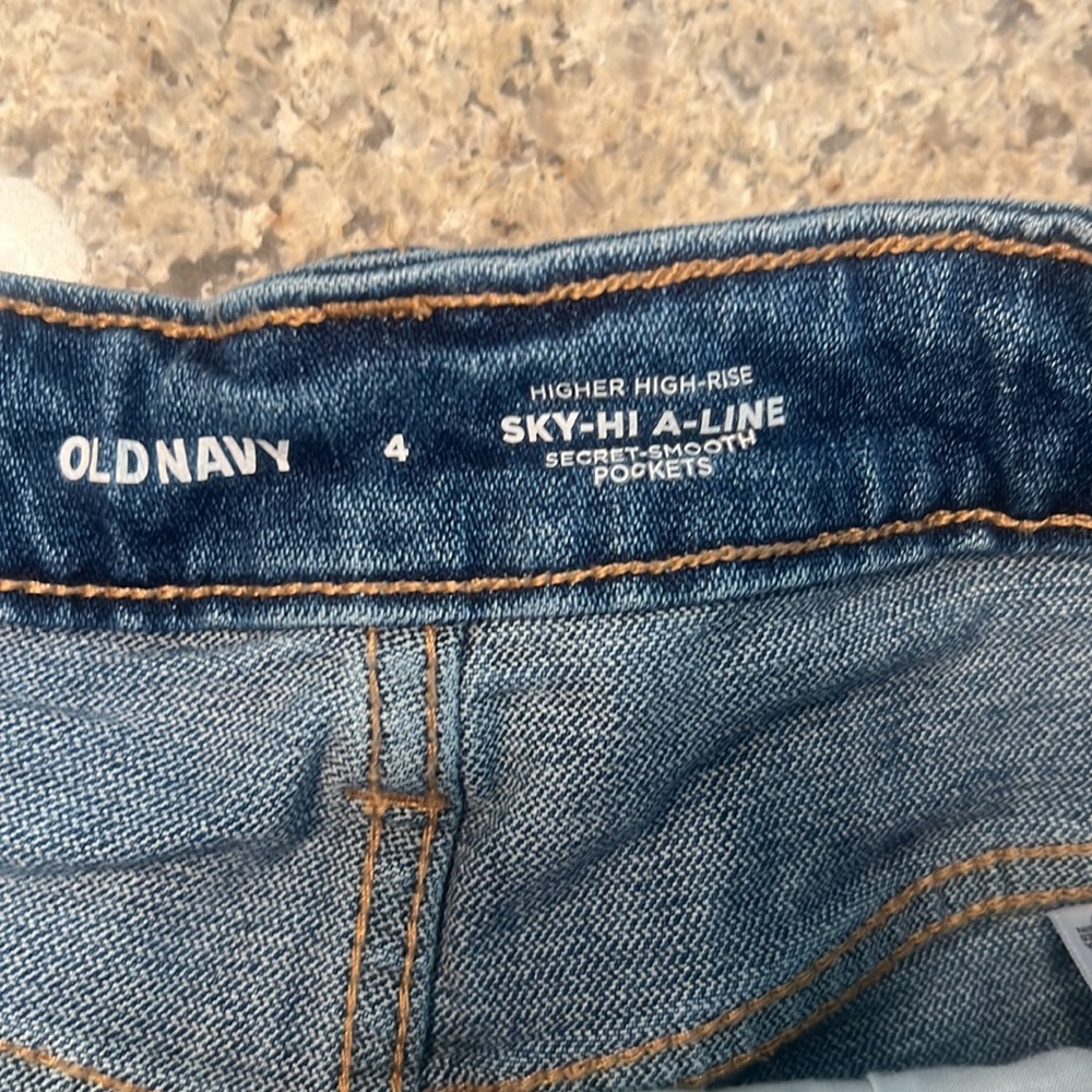 High Rise Jean Shorts - Picture 3 of 4